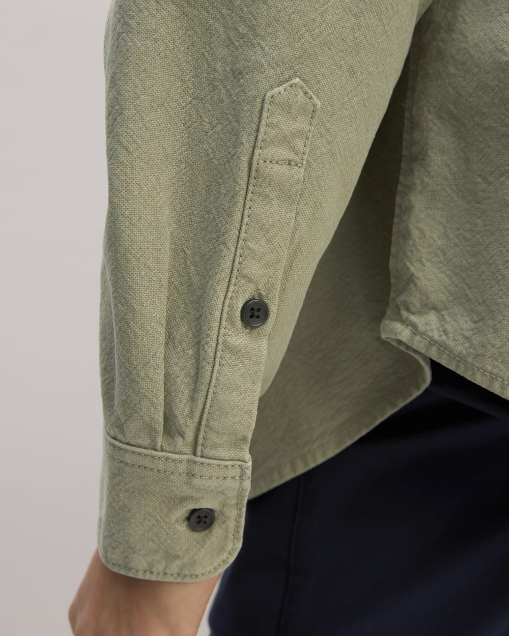 The Canvas Organic Cotton Overshirt | Sage Green - Image 5