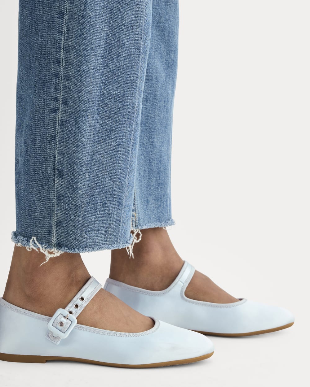 The Day Buckle Mary Jane | Robin Blue Satin - Image 2