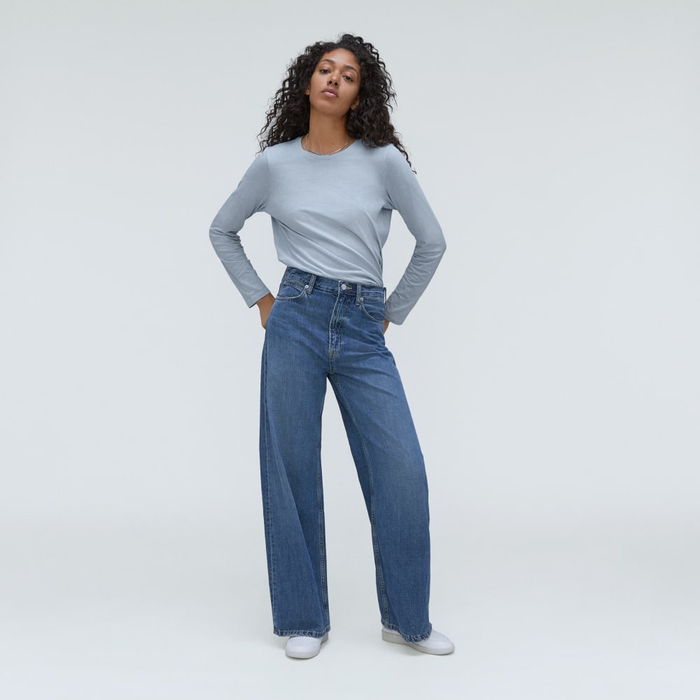 The Organic Cotton Long-Sleeve Crew | Mist - Image 6