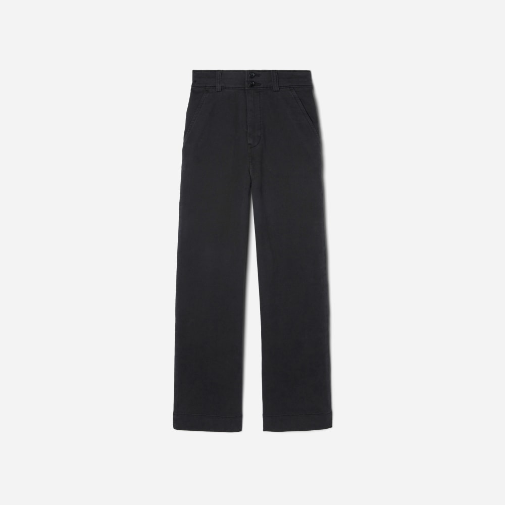 The Organic Wide-Leg Pant | Black - Image 2