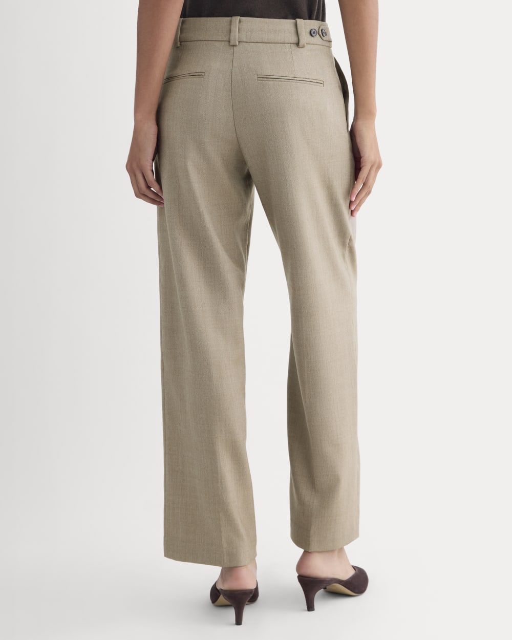 Straight-Leg Trouser in Tailor Twill | Light Taupe - Image 5