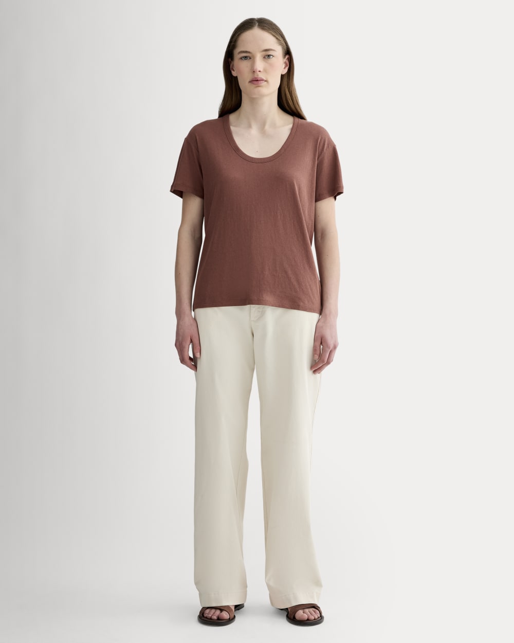 The Air Scoop-Neck Tee | Cedarwood - Image 3