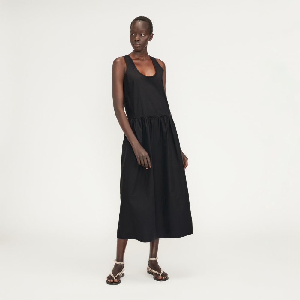 The Poplin Summer Dress | Black