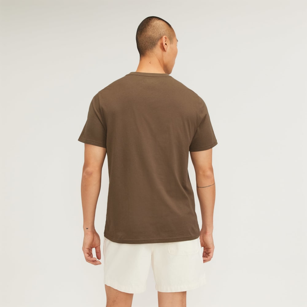 The Essential Organic V-Neck Tee | Cocoa - Image 3