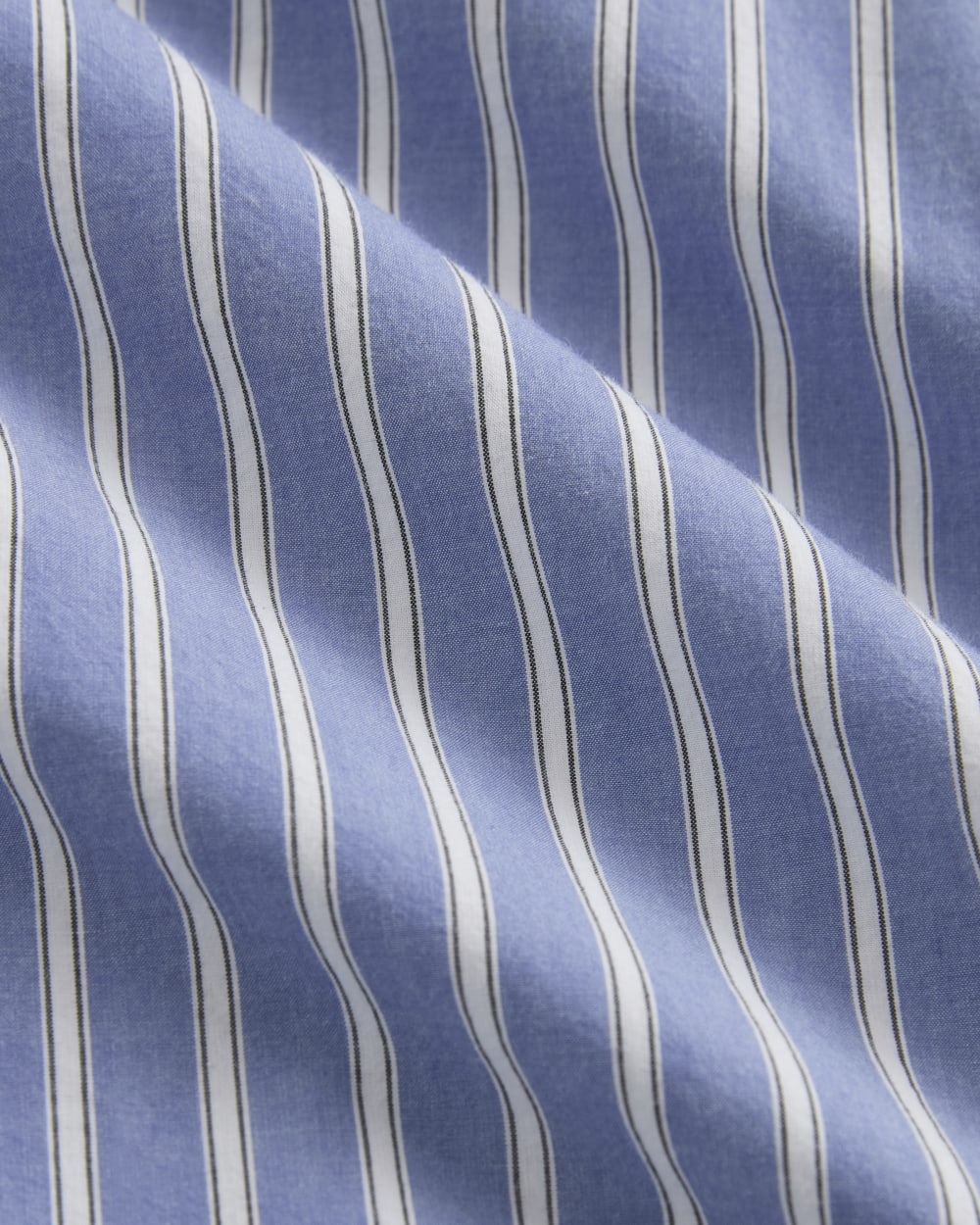 The Oversized Shirt in Ultrasoft Cotton | Dutch Blue / Bone - Image 6