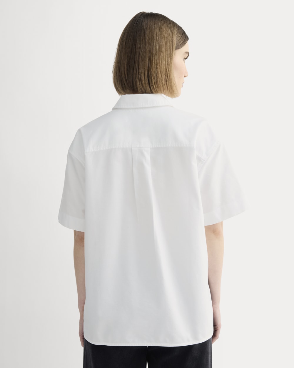 The Short-Sleeve Boxy Oxford | White - Image 5
