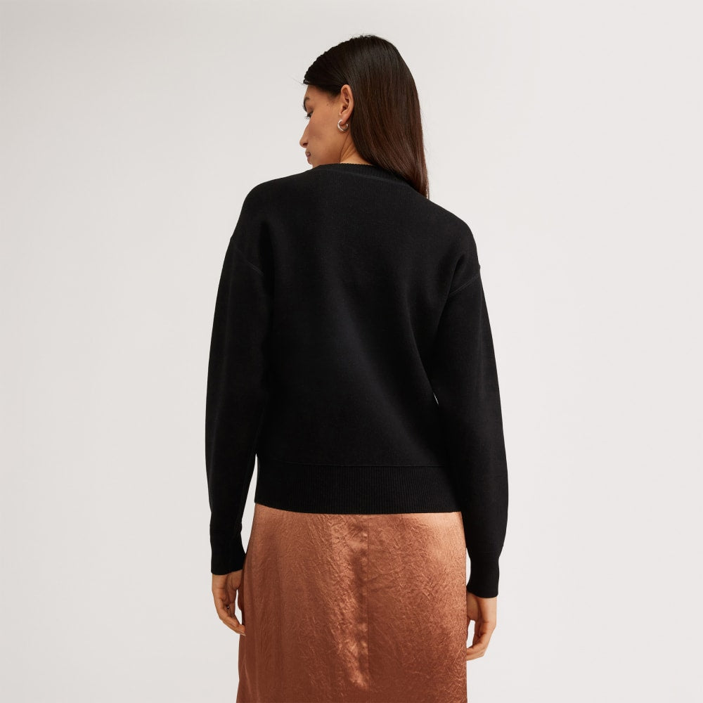 The Cotton-Merino Sweatshirt | Black - Image 7