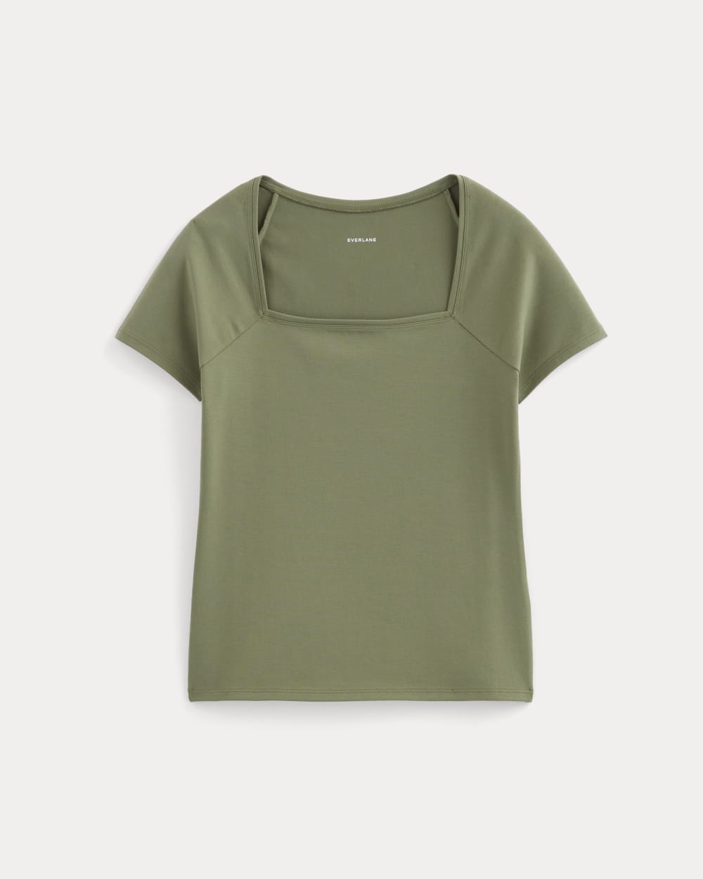 The Form Square-Neck Top | Lichen Green - Image 2