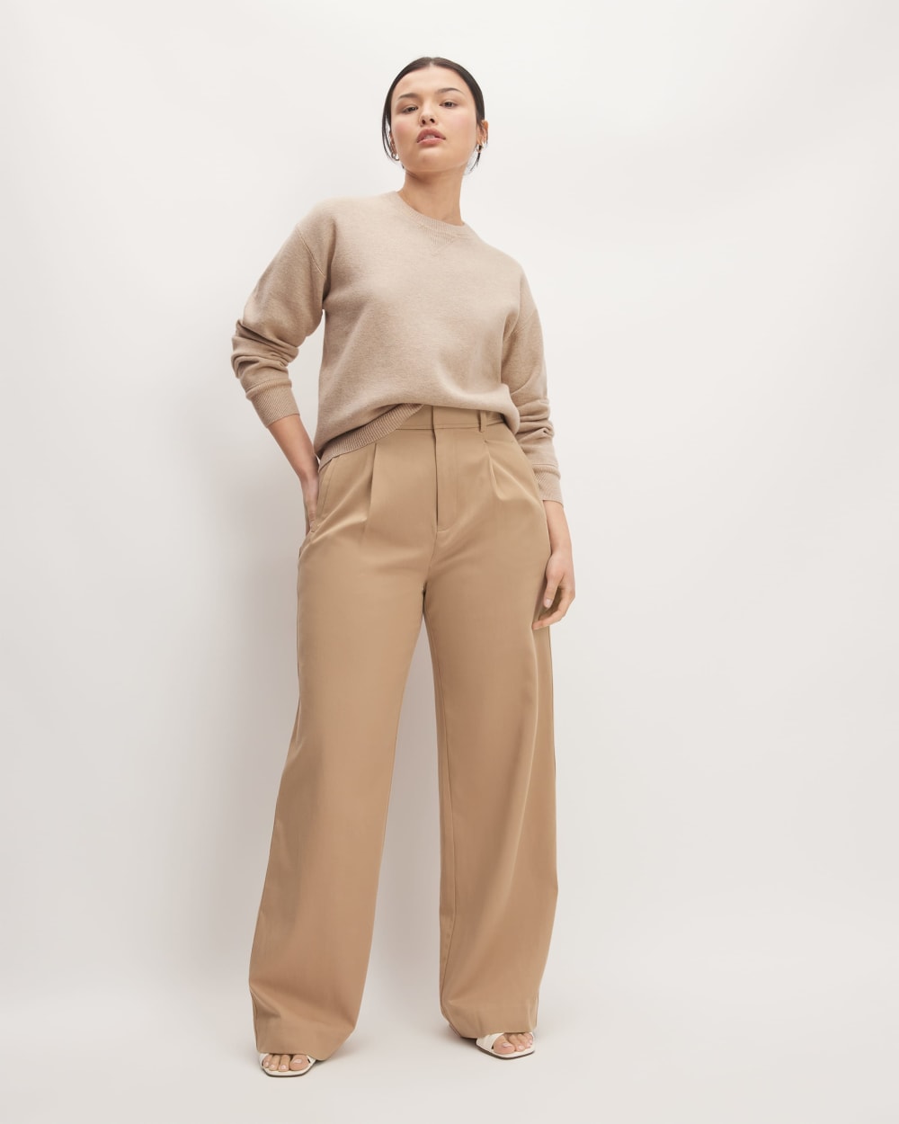 The Cotton-Merino Sweatshirt | Warm Oat Heather - Image 3