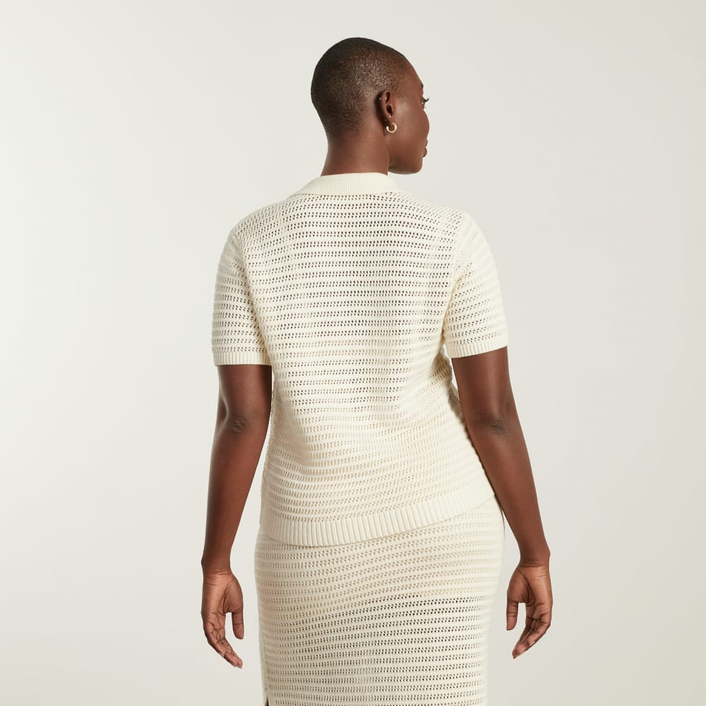 The Crochet Knit Polo | Canvas - Image 4