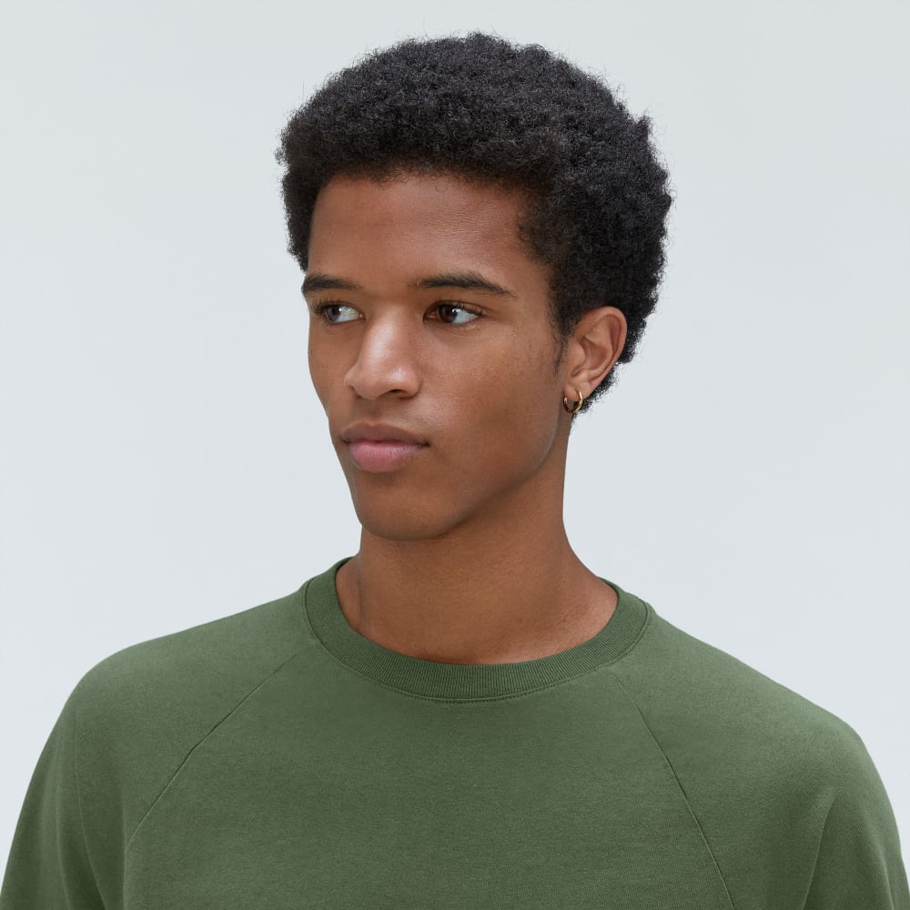 The Premium-Weight Long-Sleeve Crew | Uniform | Forest Green - Image 4