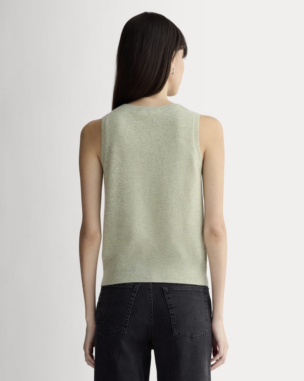 The Classic Tank in Cashmere | Light Heathered Moss - Image 5