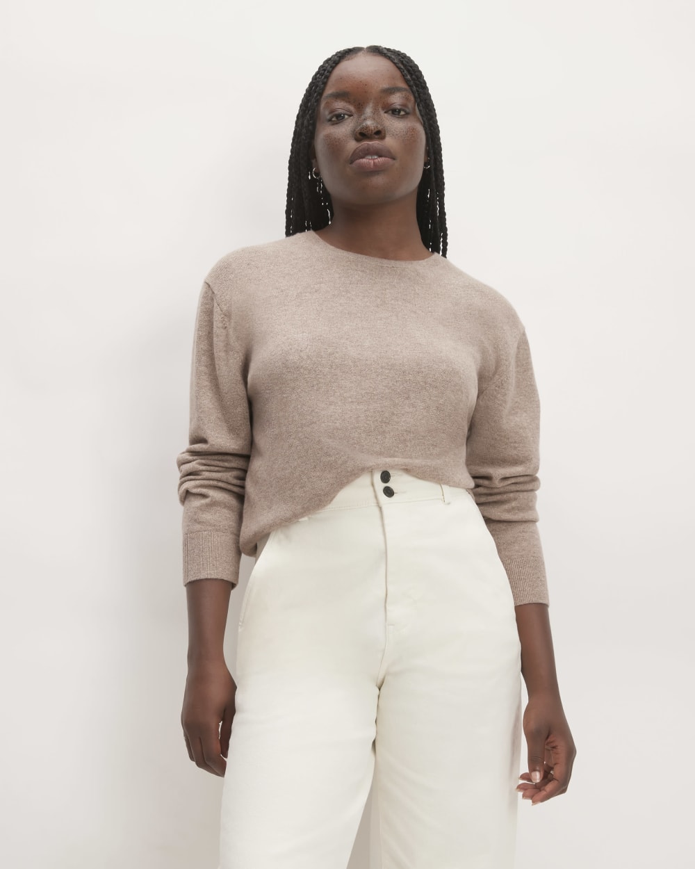 The Classic Crew in Cashmere | Toasted Sesame