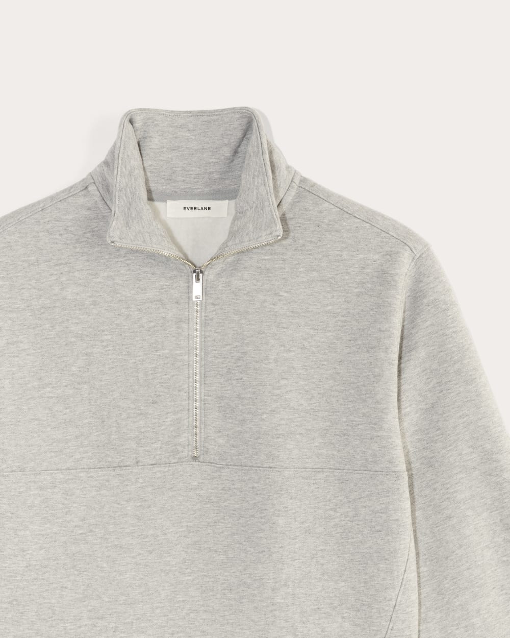 Luxe Fleece Half-Zip Sweatshirt | Heathered Grey - Image 6