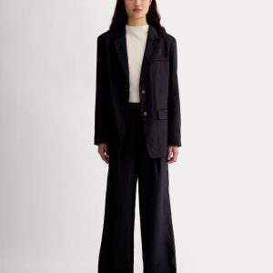 The Linen Way-High® Drape Pant | Black