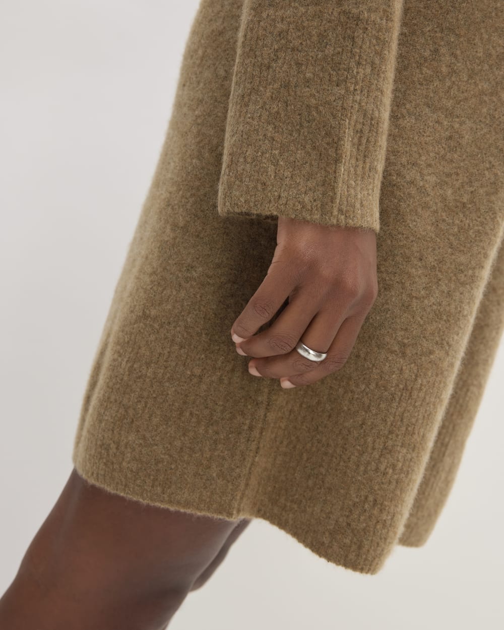 The Cozy Stretch Turtleneck Dress | Heathered Toasted Coconut - Image 5