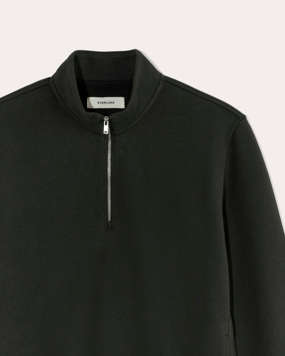 The Off-Duty Terry Quarter-Zip | Black - Image 6