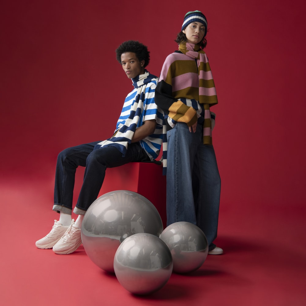 The Cashmere Scarf | Tapenade / Bubblegum - Image 4