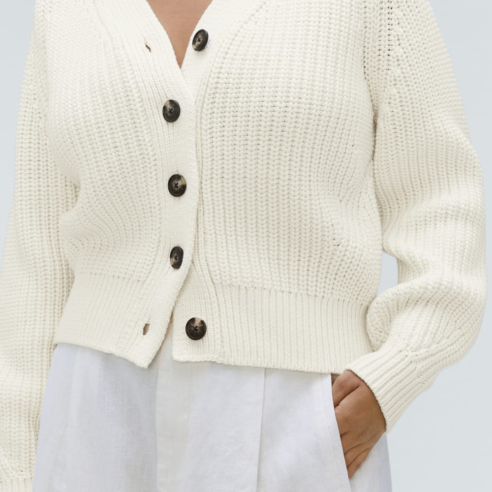 The Texture Cotton Cardigan | Canvas - Image 4