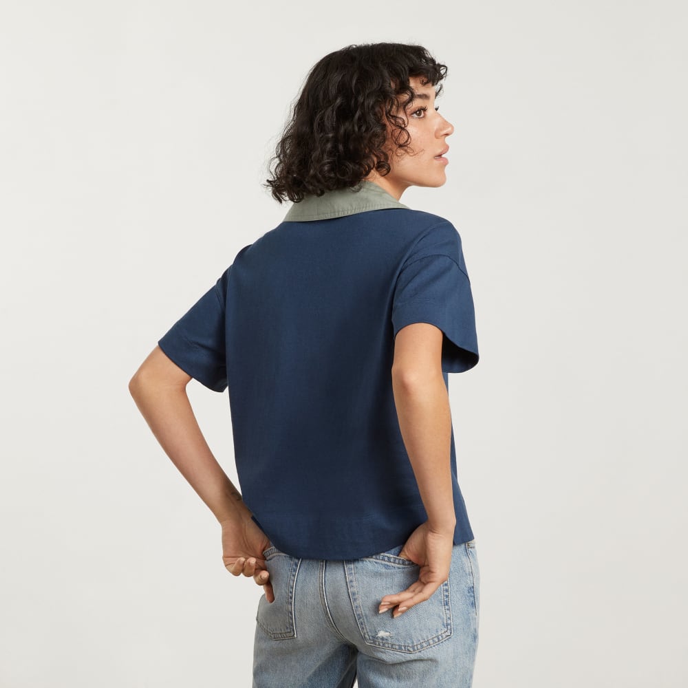 The Retro Jersey Polo | Atlantic / Smoke - Image 3