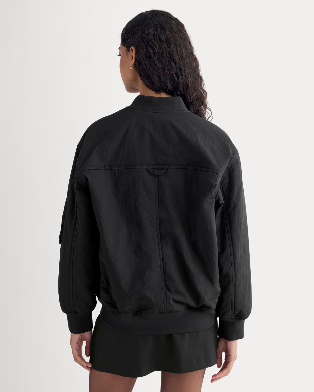 Renew Oversized Puffer Bomber | Black - Image 5