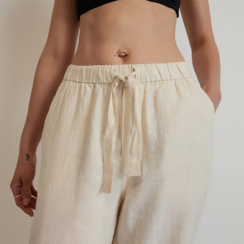 The Linen Pull-On Barrel Pant | Canvas - Image 4
