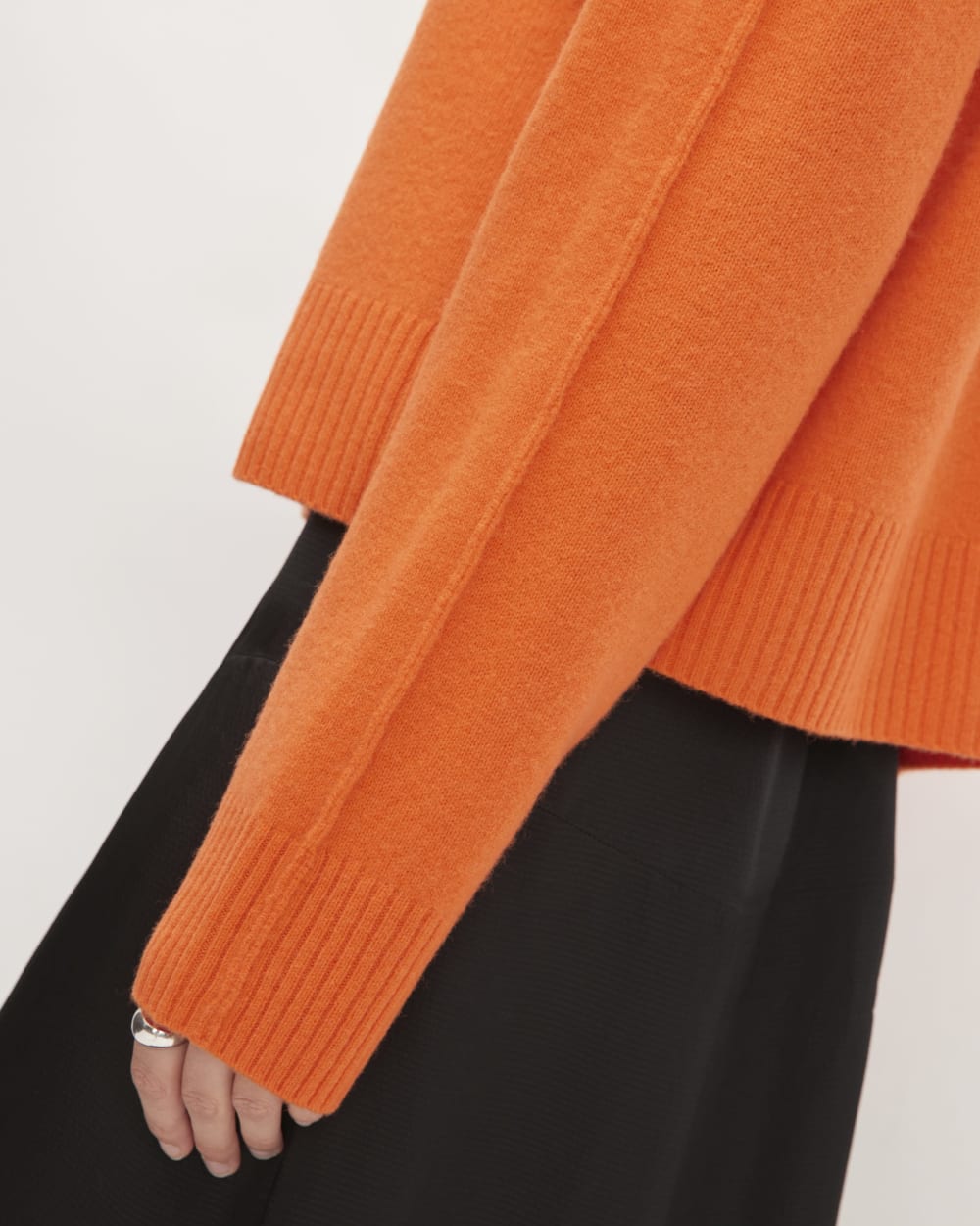 The Good Merino Wool Mockneck Sweater | Orange - Image 5