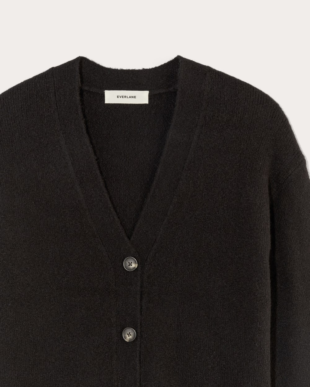 The Cocoon Cardigan in Plush Cotton | Black - Image 6