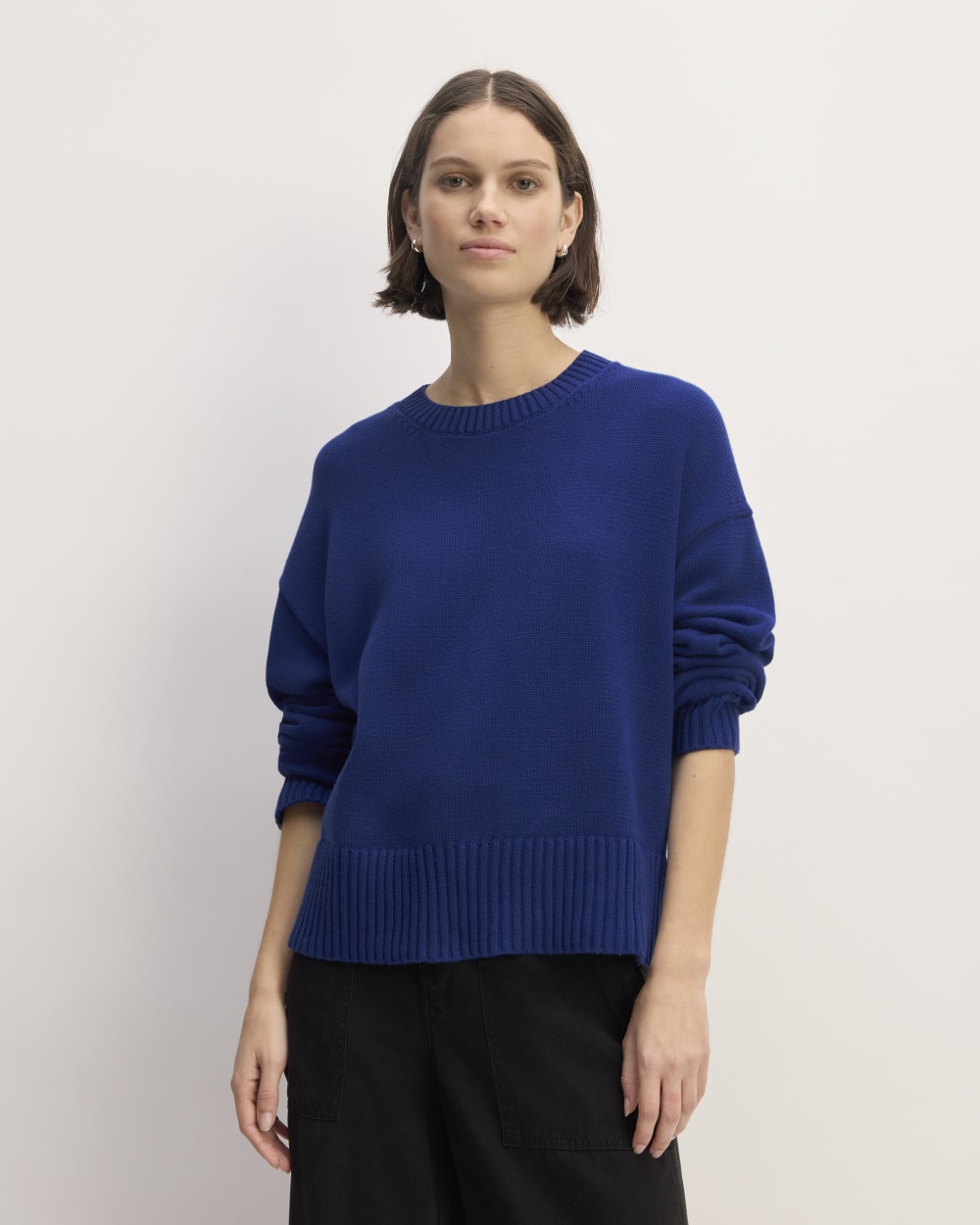 The Boxy Sweater in Everyday Cotton | Bellwether Blue