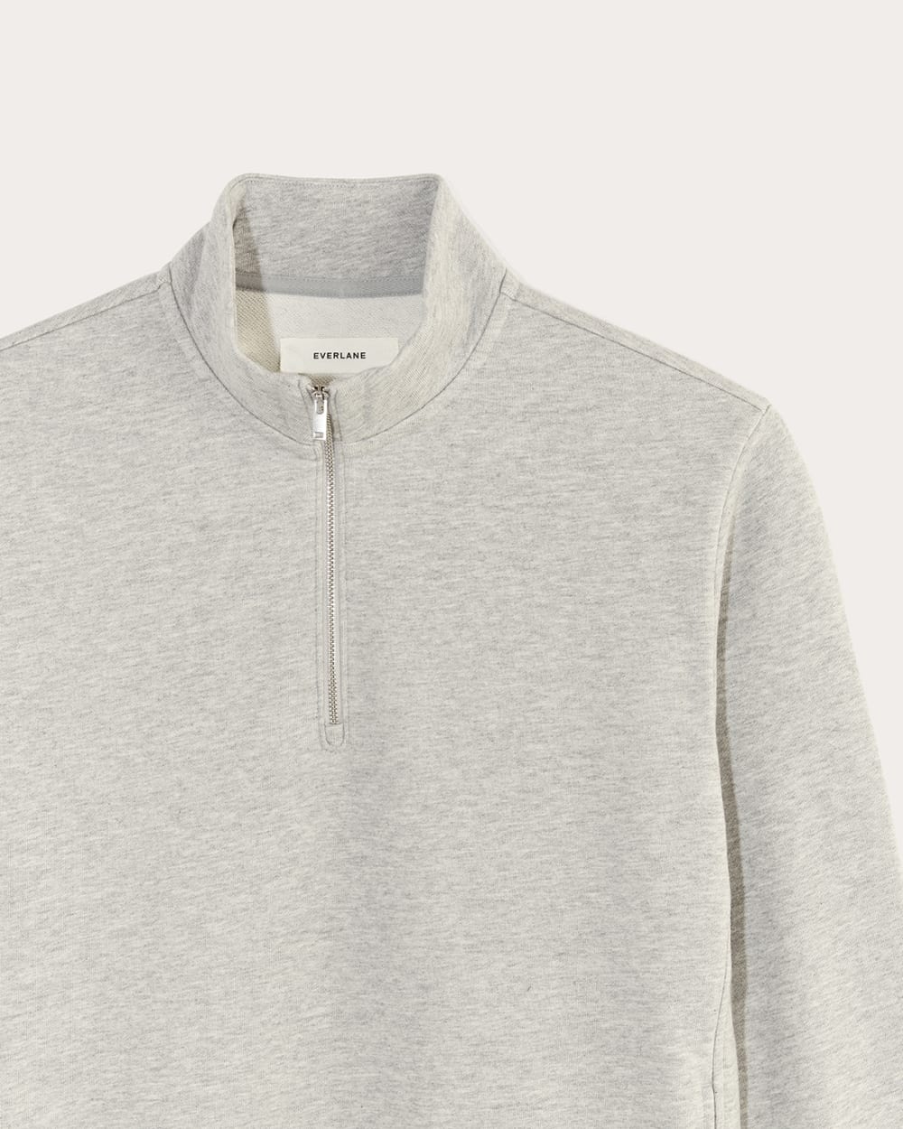 The Off-Duty Terry Quarter-Zip | Heathered Grey - Image 6