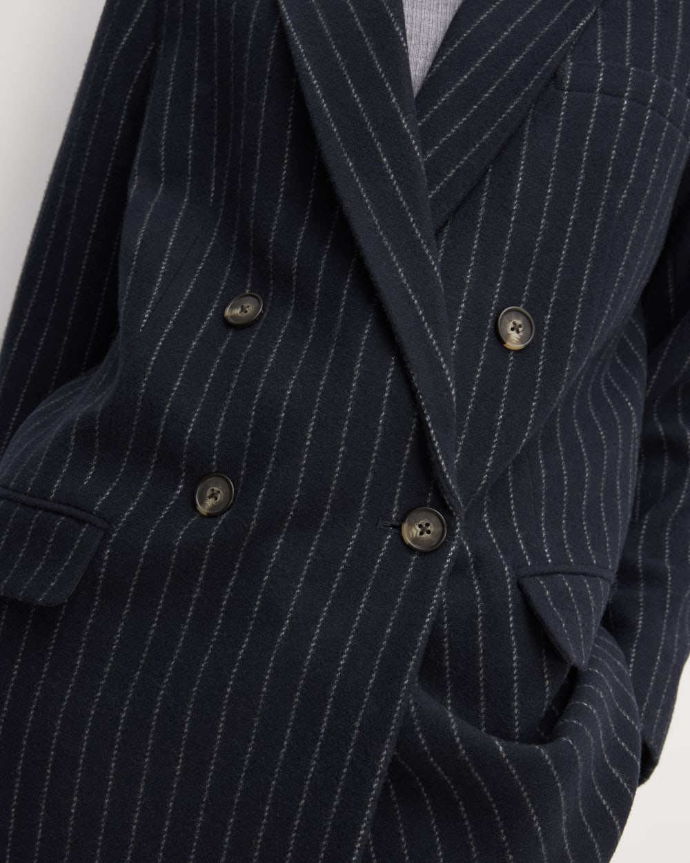 The ReWool? Double-Breasted Blazer | Navy / Bone - Image 5