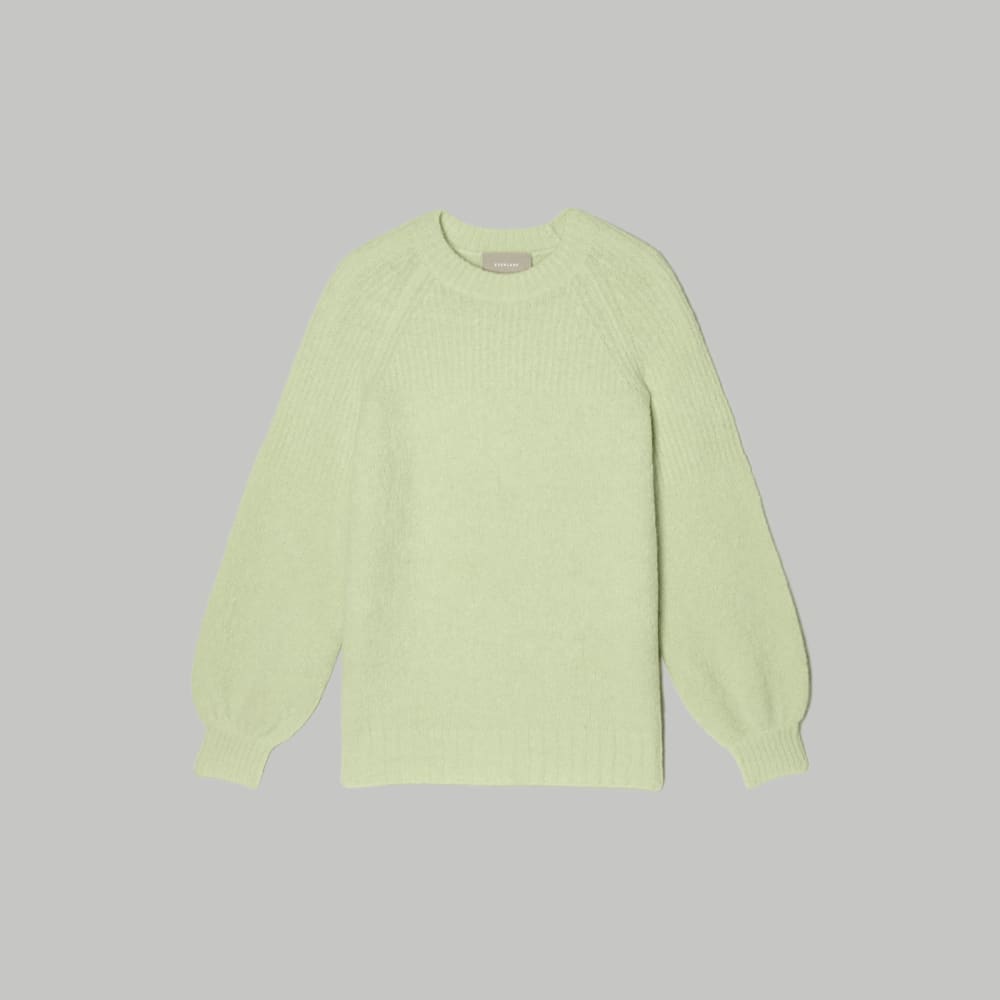 The SuperFuzz Alpaca Oversized Crew | Seafoam Green - Image 2