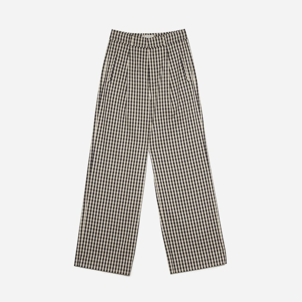 The Draper Pleated Pant in Buttersmooth | Khaki / Black | 30 Inseam