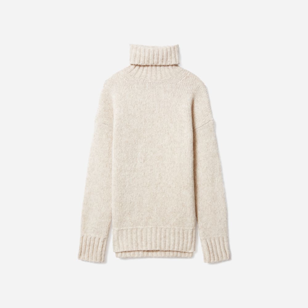 The Cloud Turtleneck | Heathered Ivory - Image 2