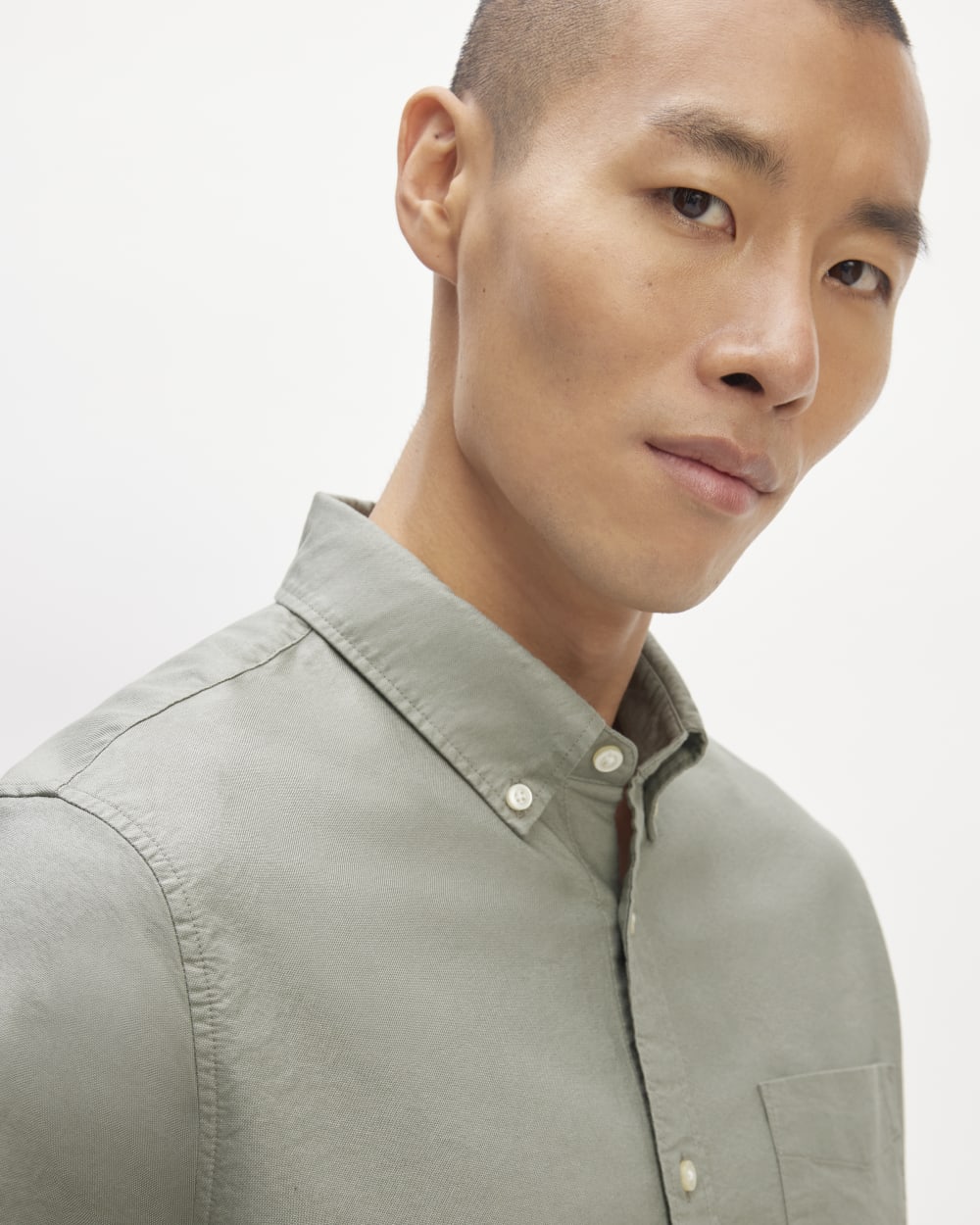 The Classic Oxford Shirt | Sage Green | Standard - Image 4