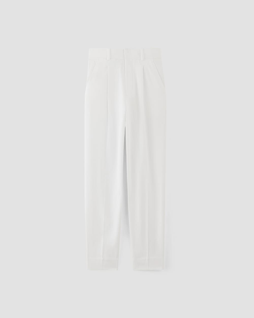The Draper Tapered Pant in Buttersmooth | White - Image 2