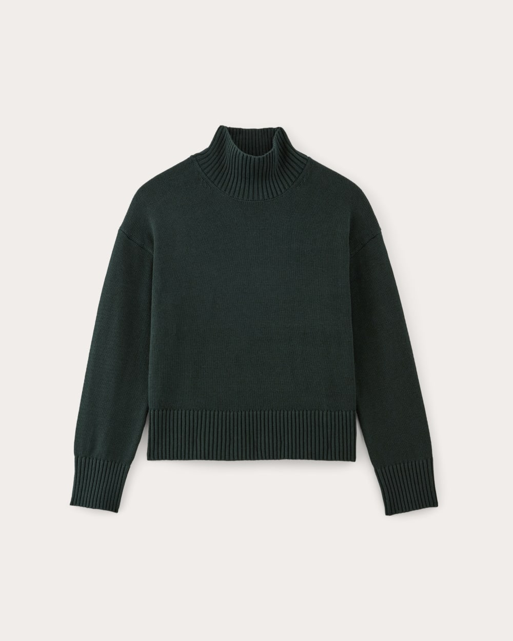 The Boxy Turtleneck in Everyday Cotton | Scarab - Image 2