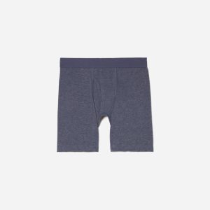 The Supima® Longer Boxer Brief | Uniform | Heather Blue