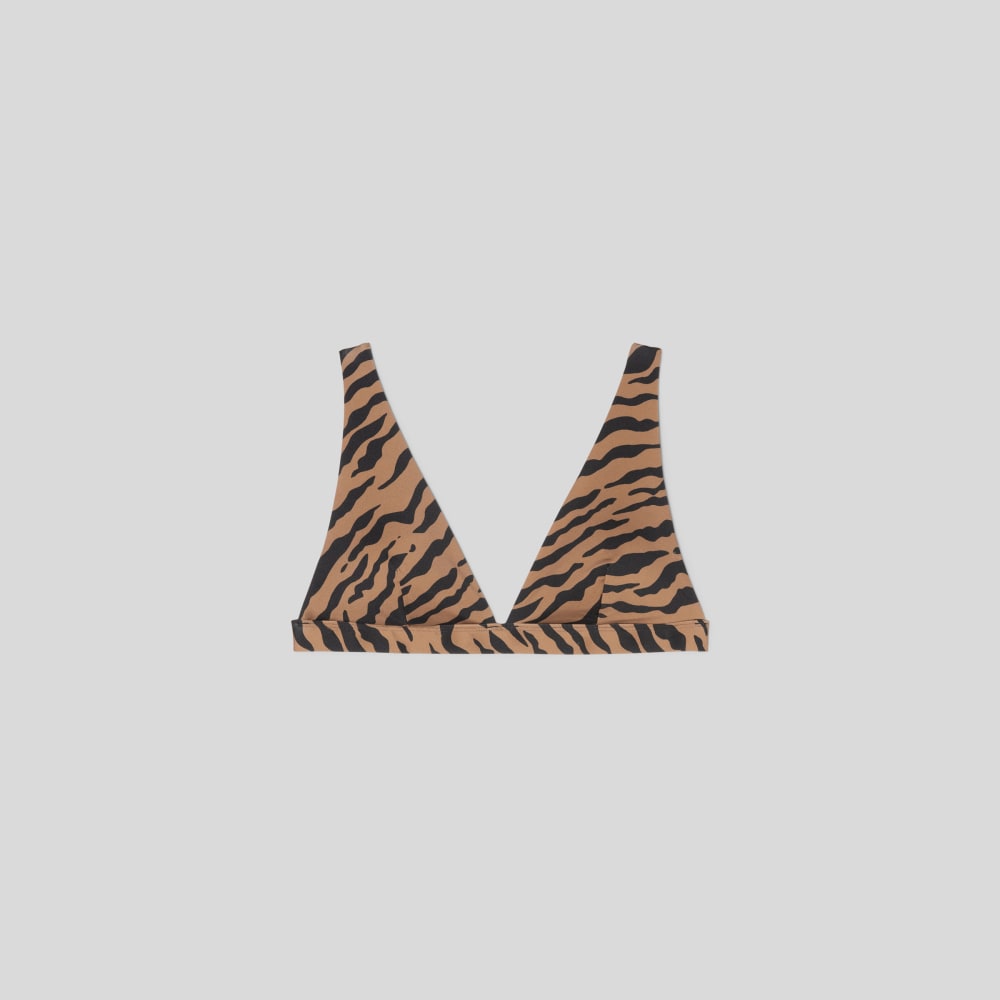 The ReNew Plunge Triangle Top | Tiger Stripe Toasted Coconut - Image 2