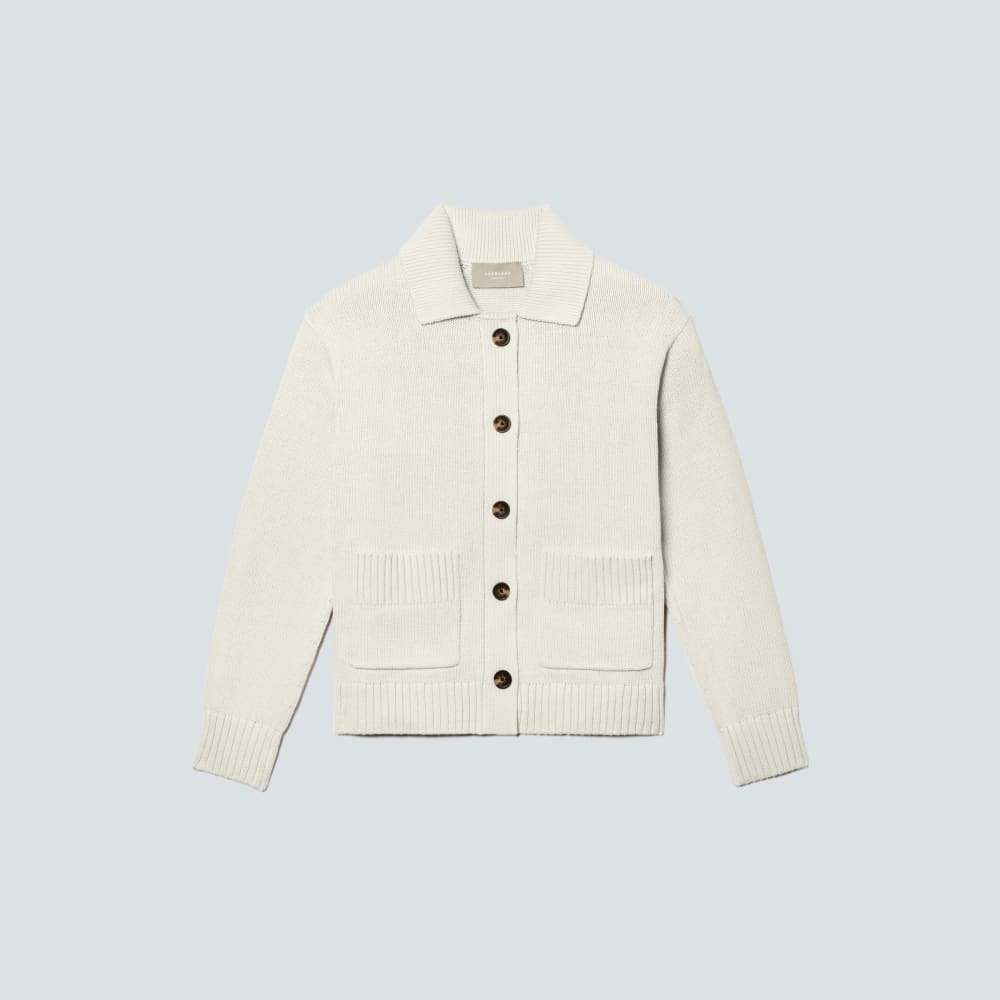 The Cotton Chore Sweater Jacket | Canvas - Image 2