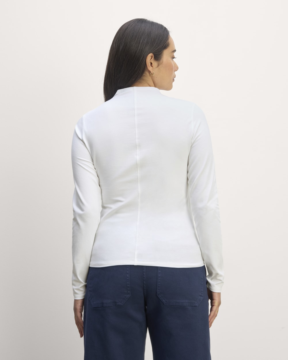 The Form Funnel-Neck Tee | White - Image 4