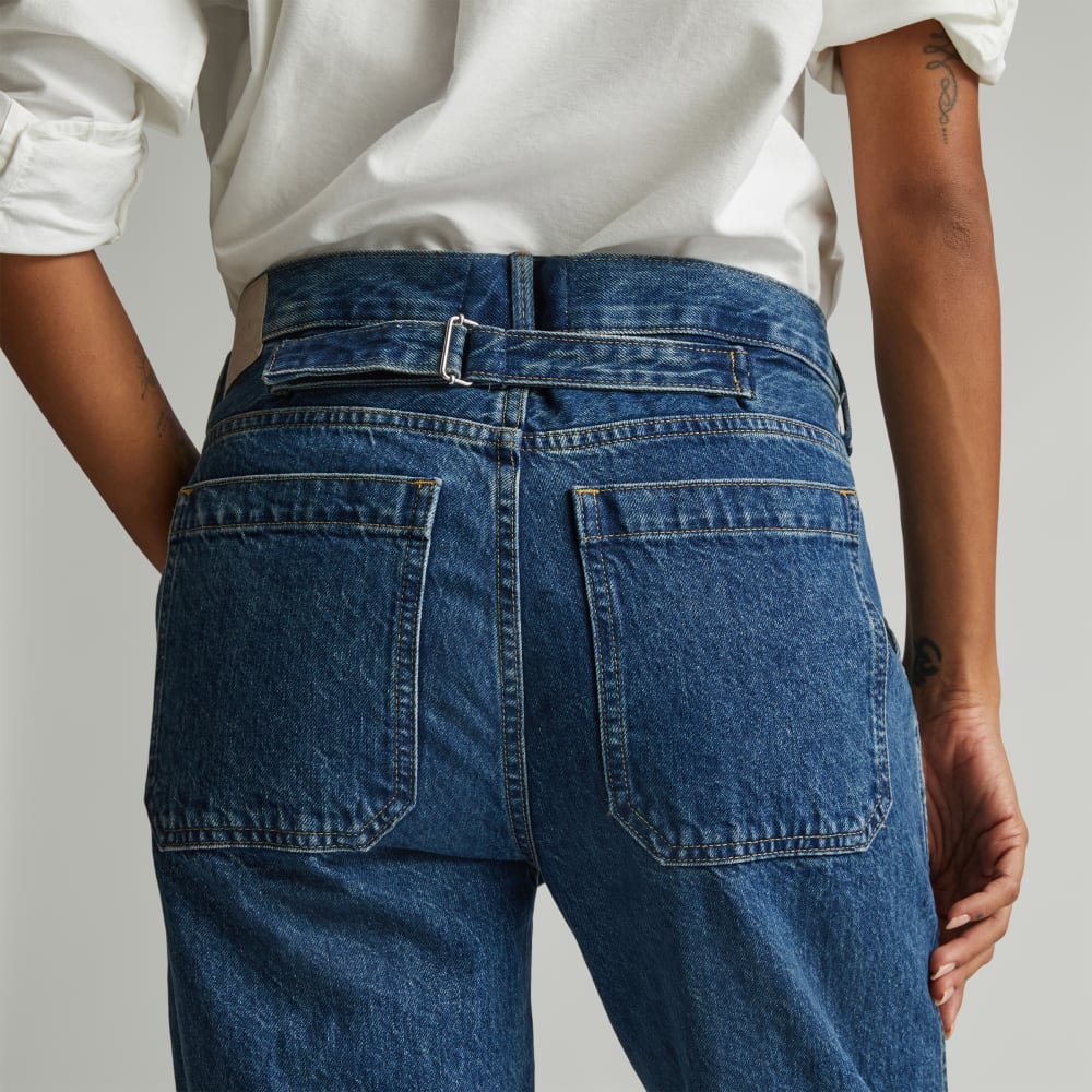 The Cinch Back Utility Jean | Vibrant Blue - Image 8