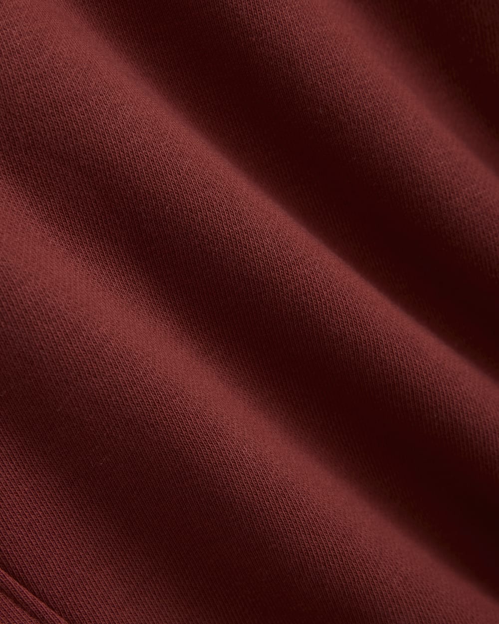 Luxe Fleece Zip Polo | Merlot - Image 6