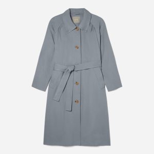 The Gathered Drape Trench | Smoke