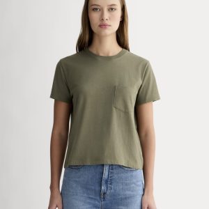 The Organic Cotton Box-Cut Pocket Tee | Kalamata | Pocket