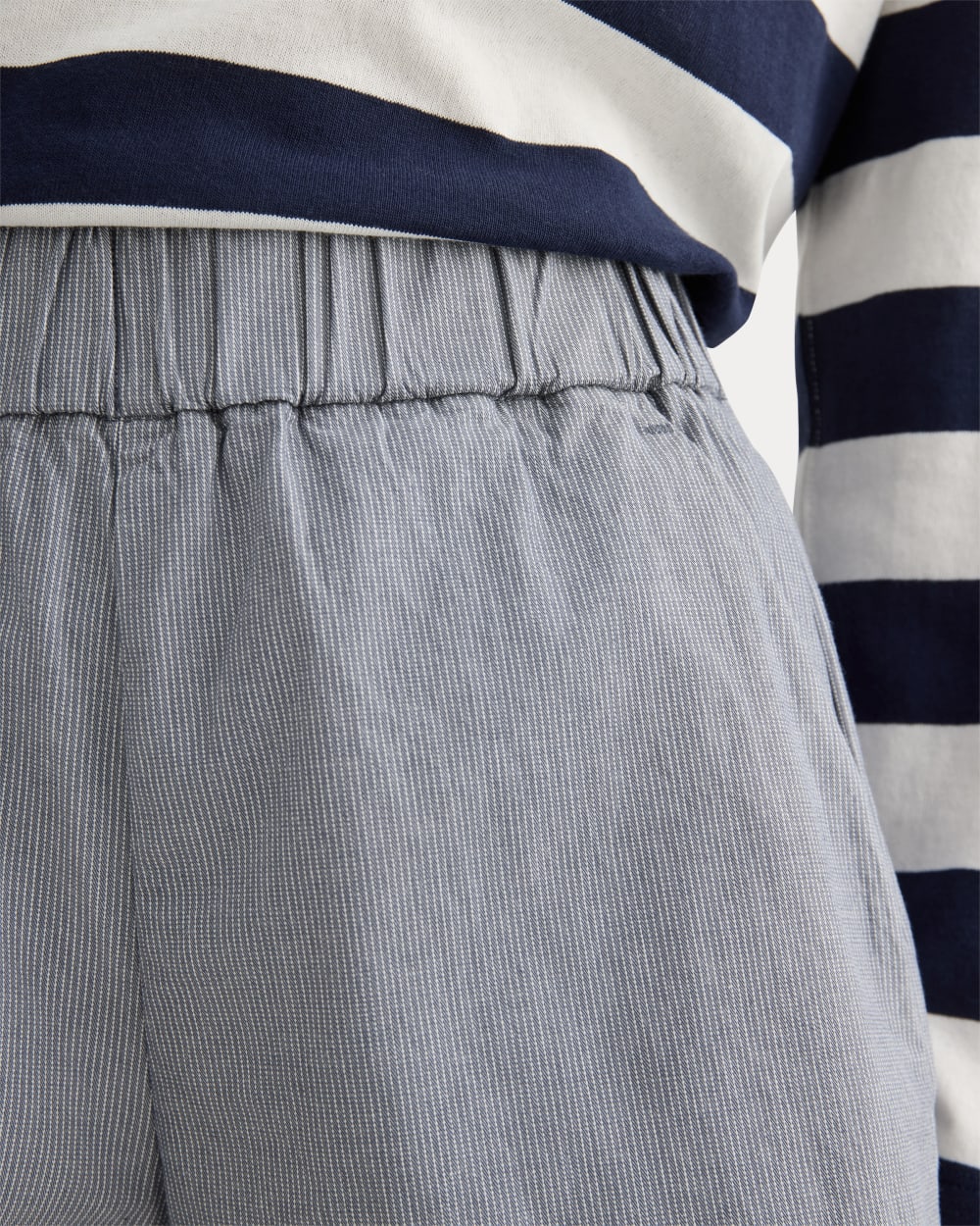 The Easy Short | Dark Denim Pinstripe - Image 4