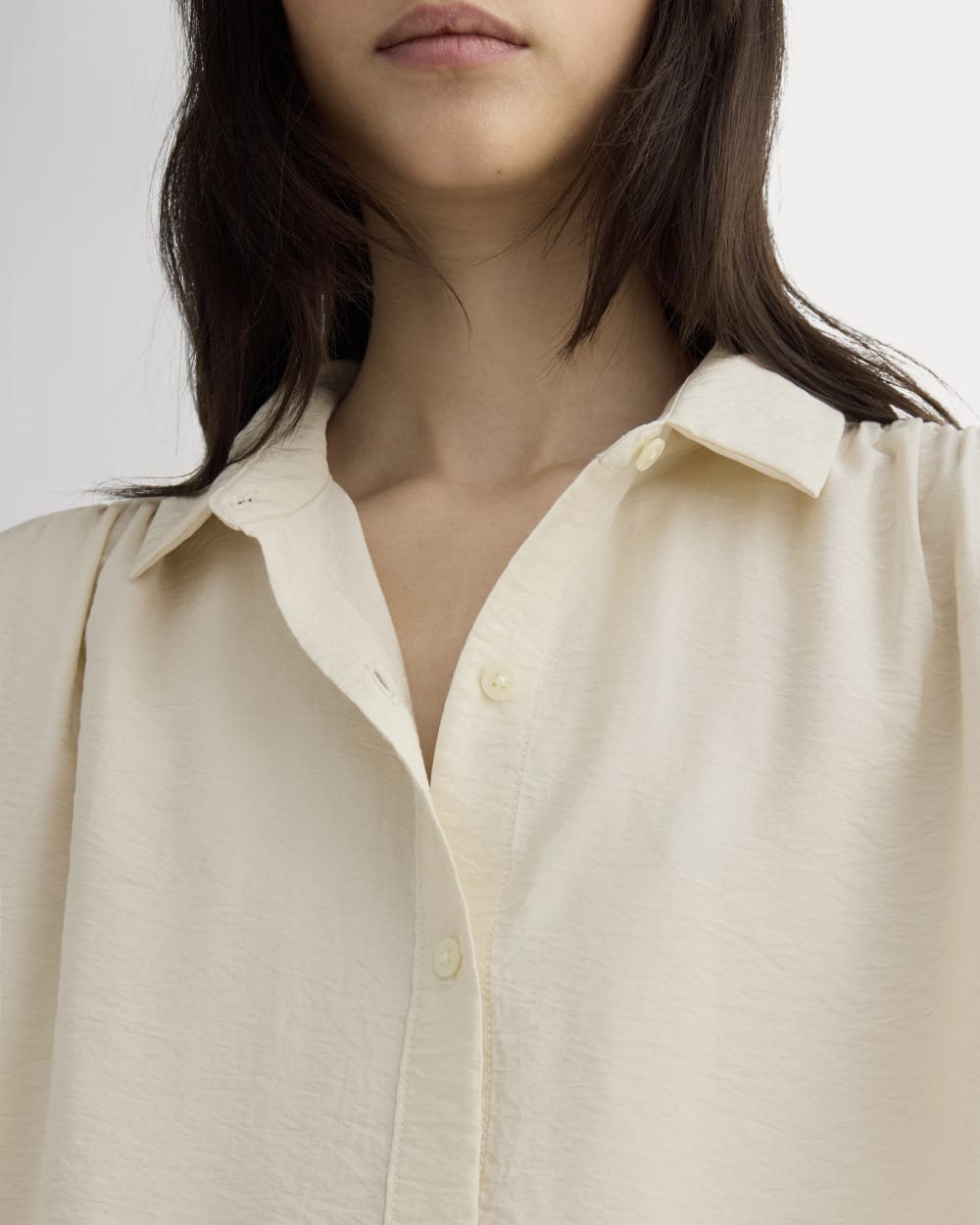 The Square Shirt in SoftLuxe | Sandshell - Image 4
