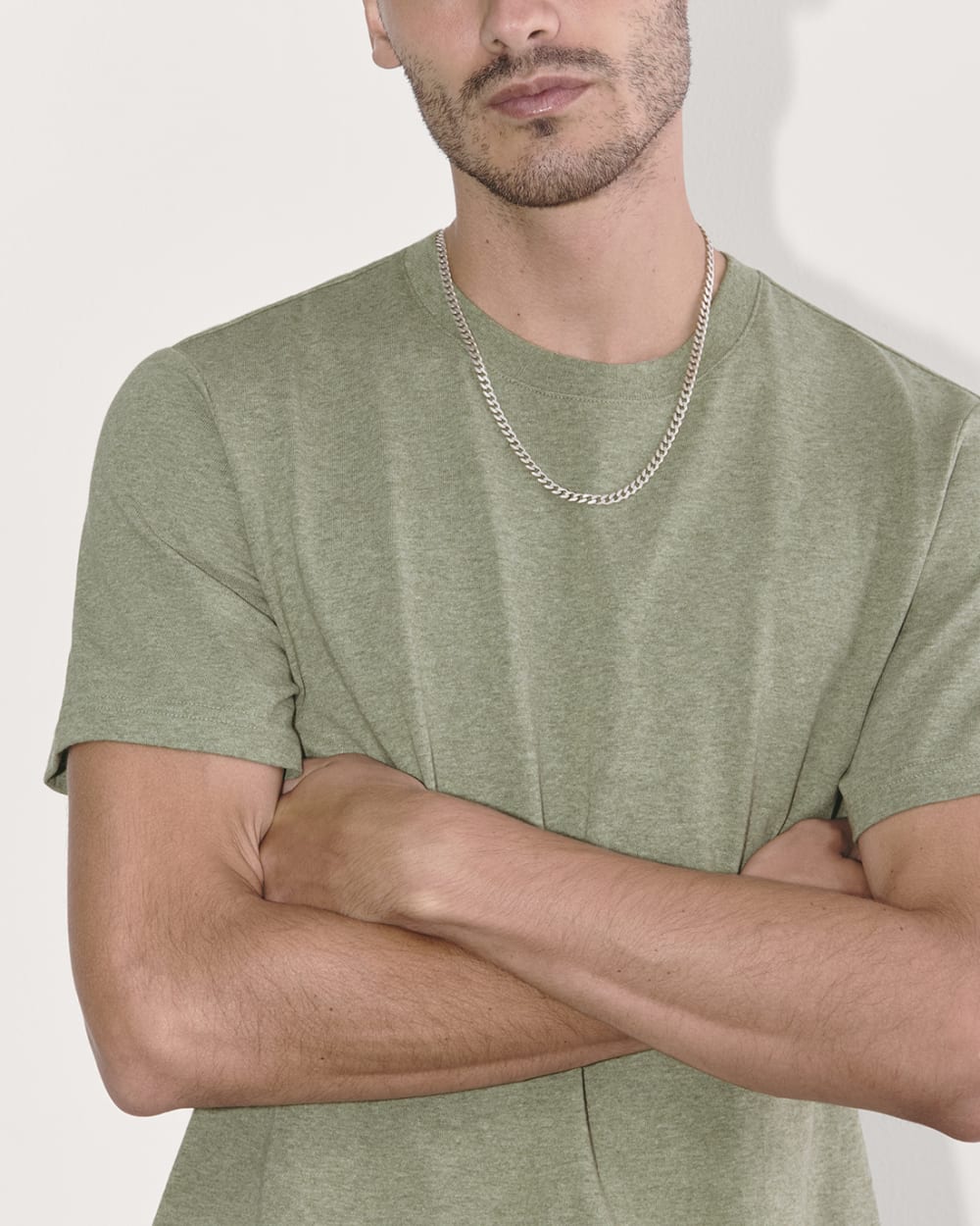 The Premium-Weight Crew | Uniform | Heather Sage Green - Image 3