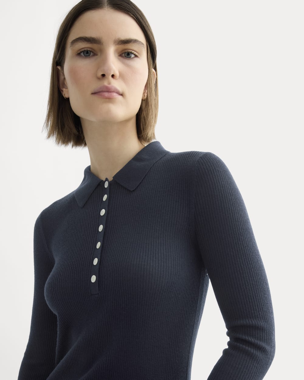 The Polo in Ultrasoft Merino | Navy - Image 4