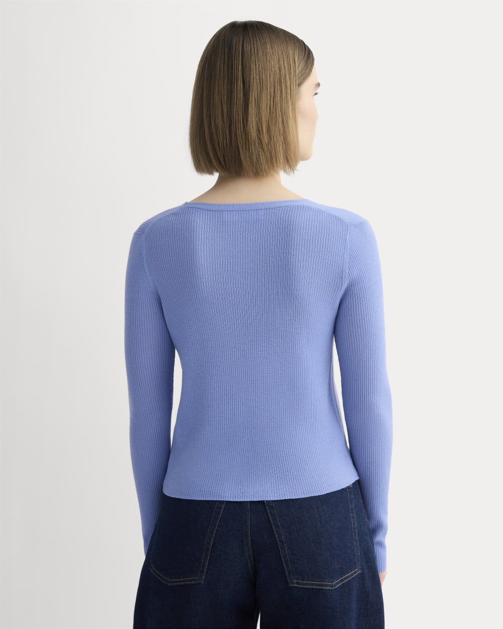 The Cardigan in Ultrasoft Merino | Bluebell - Image 5